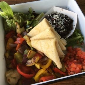 Gluten-free veggie tacos from The Albright